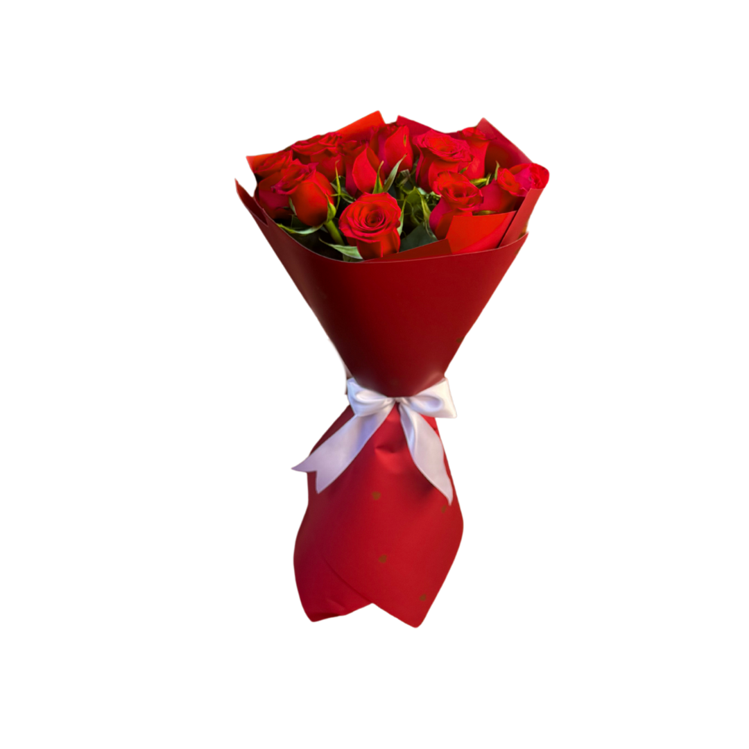 ramo 12 rosas rojas superregalos
