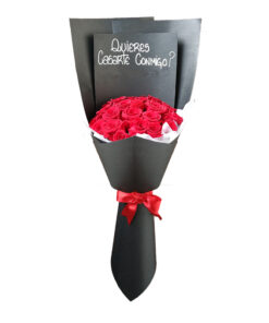 Ramo de 24 Rosas personalizado - Domingo